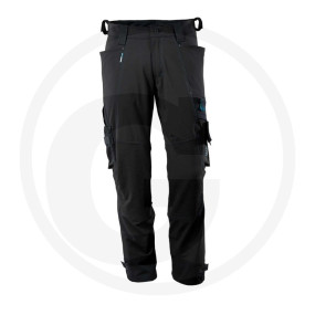 Hose mit Knietaschen Schwarz 8 Granit