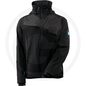 Hard Shell Jacke Schwarz/Dunke Granit
