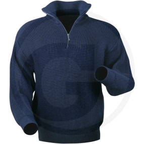 Troyer mit Reisverschluß Marine Größe Xl Granit