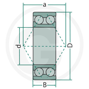 Schrägkugellager Lager Granit