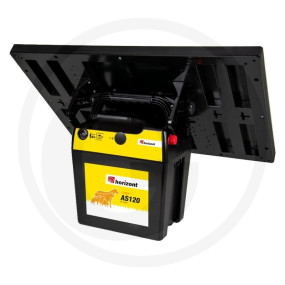 Solar Weidezaungerät mit Akku Granit