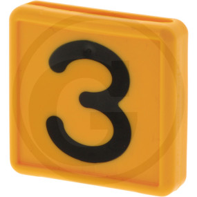 Blocknummer F Halsband 3  Granit