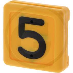 Blocknummer F Halsband 5  Granit