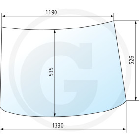 Frontscheibe Granit 675M214