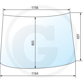 Frontscheibe Granit 675M701