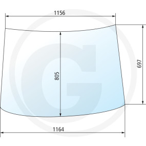 Frontscheibe Granit 675M703