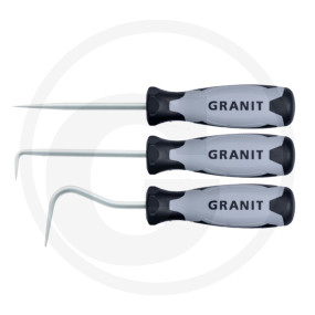 Hakenwerkzeug-Satz Gro?, 3-Tlg Granit