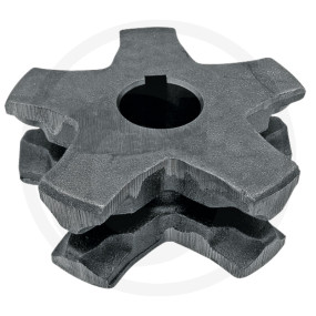 Kettennuss Rundstahlkette 14X5 Granit