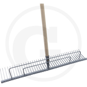 Rasenrechen 40 Zinken mit Stiel Granit 76570101