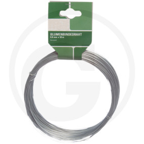 Blumenbindedraht,L 50 M, 0,8Mm Granit 7657269