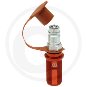 Braunorange Kennfixx-Griff Min Granit