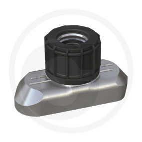 Tragschienenmutter Bg 2-5, Gewinde M8 Granit