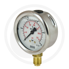 Manometer 25 Bar  63Mm - 1/4'' Granit