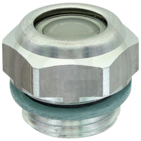 Schauglas Aluminium M18 X 1,5 Granit