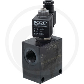 2/2- Wegeventil Zwv-E-No-1-12-S-24V Granit