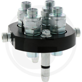 P506 Stecker Ag 4X M18X1,5 12L/1X Elektr Granit