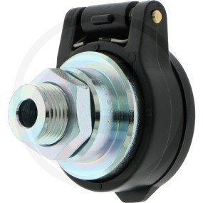 Halter für Stecker Dn12 Schwarz Granit