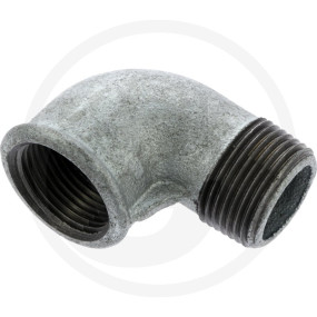 Winkel 90 Temperguß, Vz 1''Ig / 1''Ag Granit 2601009206