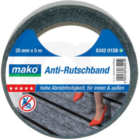 Anti-Rutschband, Schwarz, 25 Mm X 5 M Granit 300834201SB