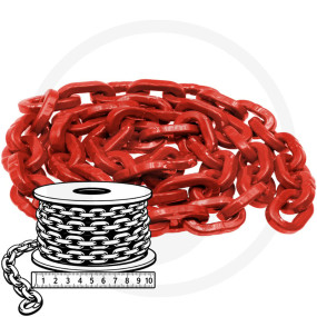 Chokerkette G8-4-Kant 8Mm Meterware Granit 32270365