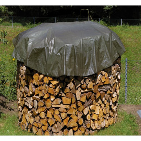 Holzabdeckplane Rund 4M Granit 32270677