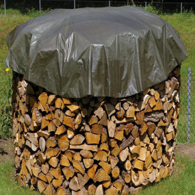 Holzabdeckplane Rund ? 5M Granit 32270678