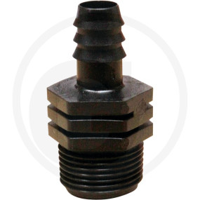 Vpe 100 Steckverbinder 20 Mm X 3/4 Ag Granit 26071305