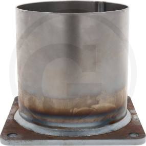 Flansch Schwarz 6'' mit Rohrstutzen Granit 4050200592