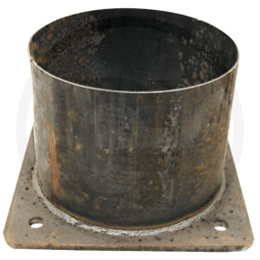 Flansch Schwarz 8'' mit Rohrstutzen Granit 4050200593