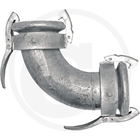 2''Bogen 90 Grad , M-Teil + M-Teil Granit 40504053001