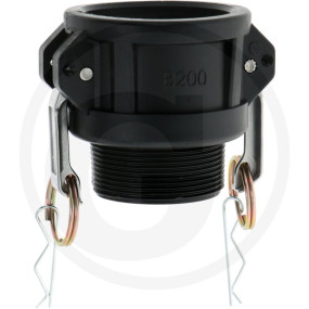 Kamlock M-Teil 2'' Ag, Pp Granit 4050431514