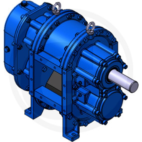 Drehkolbenpumpe A136-140 E, A.- Welle Ob Granit 405A13614030
