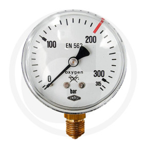 Manometer, Inhalt Sauerst. 0-200/315Bar Granit 5001900300315