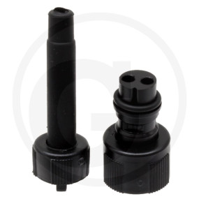 Kupplungsset Bajonett Schwarz 2-Polig Granit 504130246004
