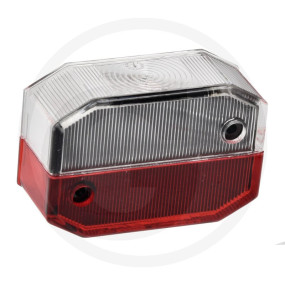 Lichtscheibe Flexipoint Rot/ Weiss Granit 504188165037