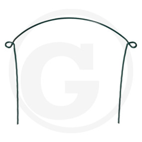 Strauchstützte Halbrund Grün 100X40Cm M. Granit 11050057