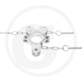 Schelle D= 76 Mm, 3 Halter, mittig, Vz Granit 11534514