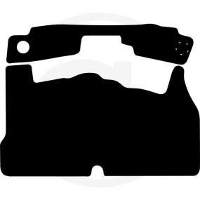 Gummimatte Octagon Schwarz Granit 12112480