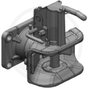 Flanschzugmaul Automatik 160X100 M20 Ch- Granit 12291294