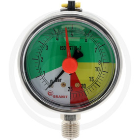 Manometer 0-8-25Bar Unten 1/4'' Flüssigd Granit 12360966