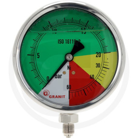 Manometer 100Mm 0-20-40-60 Unten '' St Granit 12402933