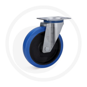 Lenkrolle Elastik-Gummi Blau 80Mm Granit 19560353