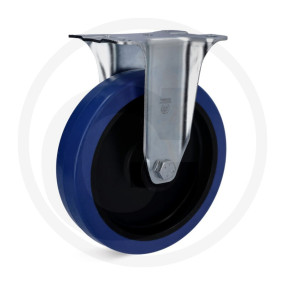 Bockrolle Elastik-Gummi Blau 125Mm Granit 19618833