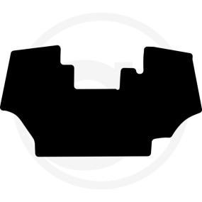 Fußmatte Velours Schwarz Granit 36041872