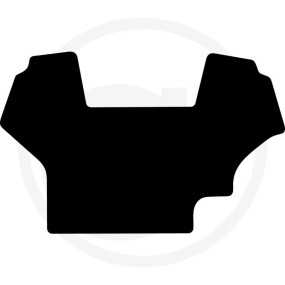 Gummimatte Octagon Schwarz Granit 36051796