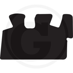 Gummimatte Octagon Schwarz Granit 36054980