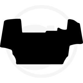 Fußmatte Velours Schwarz Granit 36054982
