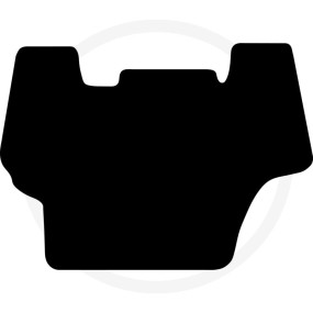 Fußmatte Velours Schwarz Granit 36057574