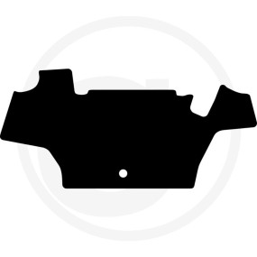 Fußmatte Velours Schwarz Granit 36060960