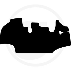 Fußmatte Velours Schwarz Granit 36065916